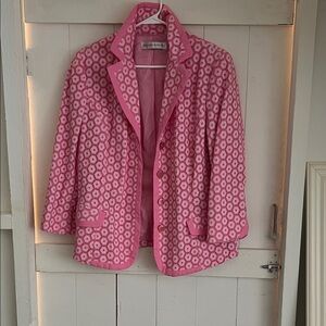 Dana Buchman Pink Patterned Blazer
